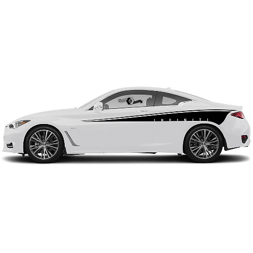 Kit Door Accent Top Body Teardrop Strip Side Decal Sticker door Stripe for INFINITI Q50 Q60
