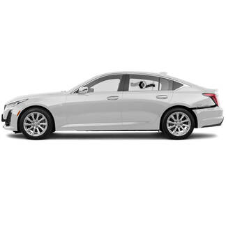 2 New Decal Sticker Emphasize Bumper line vinyl Decal for Cadillac CT5
