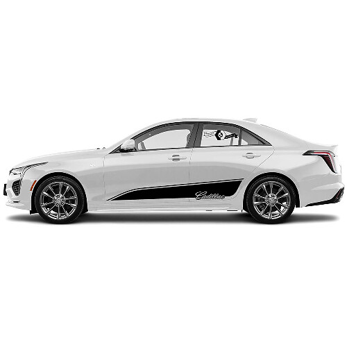 2 New Decal Sticker Stylish Doors Accent Trim Lines Wrap vinyl Decal for Cadillac CT4
