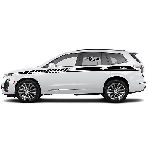 2 New Decal Sticker Doors Up Accent Lines Wrap vinyl Decal for Cadillac XT6
