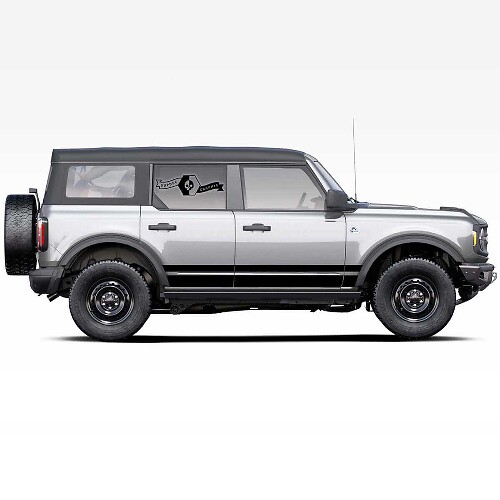 Twin Straight Side Stripes Vinyl Decal for Musclecar horse 2021