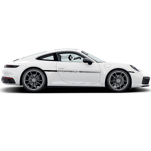 Porsche 911 Carrera Classic Side Stripes Up Doors Kit Decal Sticker
