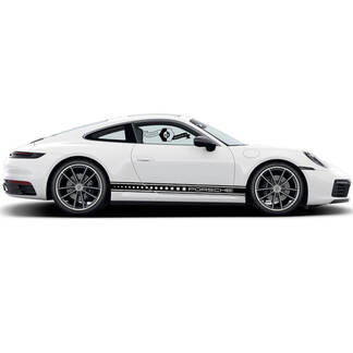 2 Porsche 911 Porsche Carrera Rocker Panel square Side Stripes Doors Kit Decal Sticker
