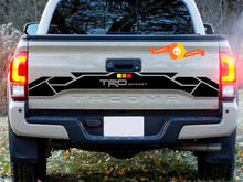 Tailgate Rear Vinyl Decal Vintage Colors TRD 4x4 Off Road for Toyota Tacoma Sticker TEQ
 2