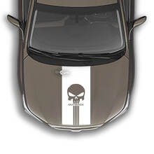 Punisher Style Stripe Hood Vinyl Decal for Suba Outback_2
