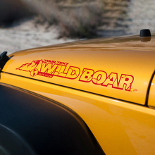 Wild Boar Mountain Style Hood Vinyl Decal for Jeep Rubicon JK_2