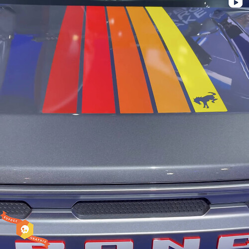 Hood Stripes Doors Decals Stickers for Ford Bronco 2021
