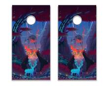 Abstract Cornhole Board Game Sticker Decal VINYL WRAPS with LAMINATED
 2