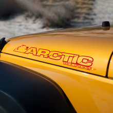 Arctic Lettering Hood Vinyl Decals for Jeep Wrangler_3