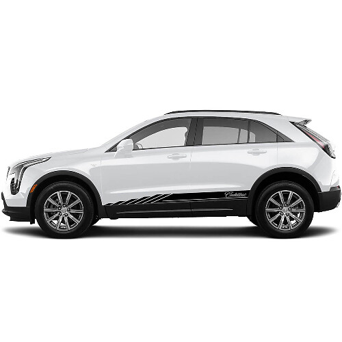 2 New Decal Rocker Panel Sticker Lines Stripe for Cadillac XT4 Stage
