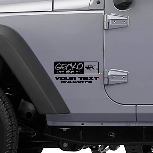 Gecko LTD Style Side Vinyl Decal Kit for Jeep Wrangler Rubicon