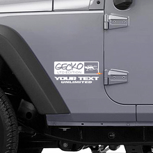 Gecko LTD Style Side Vinyl Decal for Jeep Wrangler Rubicon_2