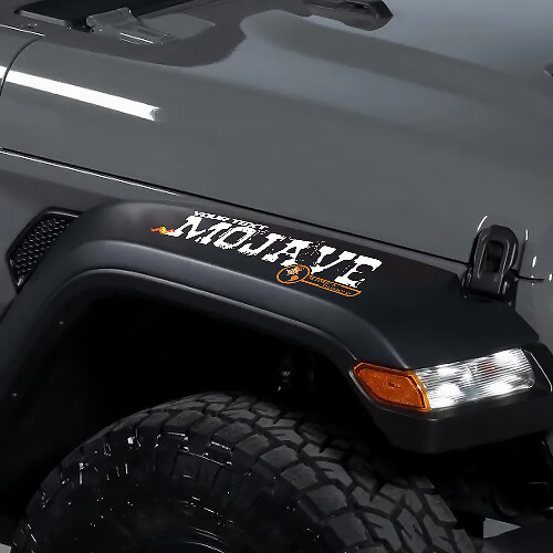 Mojave Style Fender Vinyl Decal for Jeep Wrangler Rubicon 
