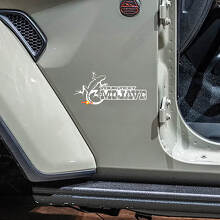 Custom Text Mojave Gecko Side Vinyl Decal Set for Jeep Wrangler Rubicon_2