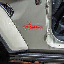 Custom Text Mojave Gecko Side Vinyl Decal Set for Jeep Wrangler Rubicon_3