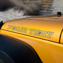 Islander Style Lettering Hood Vinyl Decal for Jeep Wrangler _2