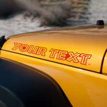 Islander Style Lettering Hood Vinyl Decal for Jeep Wrangler _3