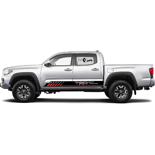 TRD Off Road Style Stripes Side Vinyl Decal Sticker for Toyota Tacoma 2016-2019