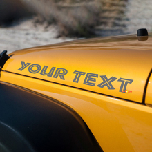 Islander Style Inscription Hood Vinyl Decal for Jeep Wrangler _2