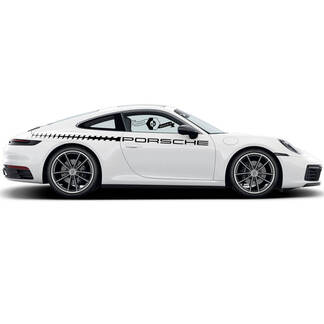 2 Porsche 911 Porsche Carrera Door Side decals Outline Side Stripes
