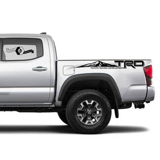 2X Tacoma Toyota TRD Off Road Truck Bed Mountains side Decals Vinyl Stickers Mountains Racing Development
