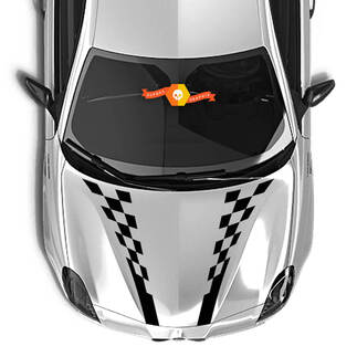 Alfa Romeo Hood Decal checkered flag, finishing line
