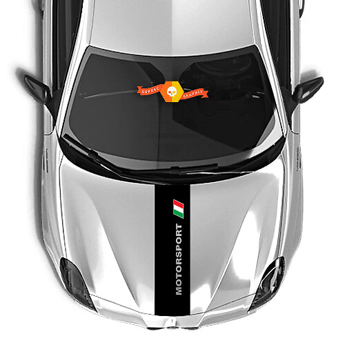 Alfa Romeo bonnet sticker Motorsport Italy 2021 Vinyl Decal Sticker
