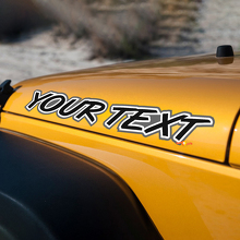 Neon Inscription Hood Vinyl Decal for Jeep Wrangler Rubicon_2
