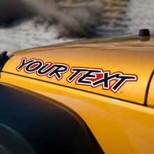 Neon Inscription Hood Vinyl Decal for Jeep Wrangler Rubicon_3