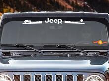 Jeep Mountain Rubicon CJ XJ YJ TJ Windshield Sticker Decal
 2