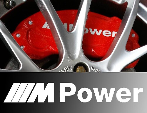 Bmw M Power Caliper Stickers Decals X8 Heat Resistant
