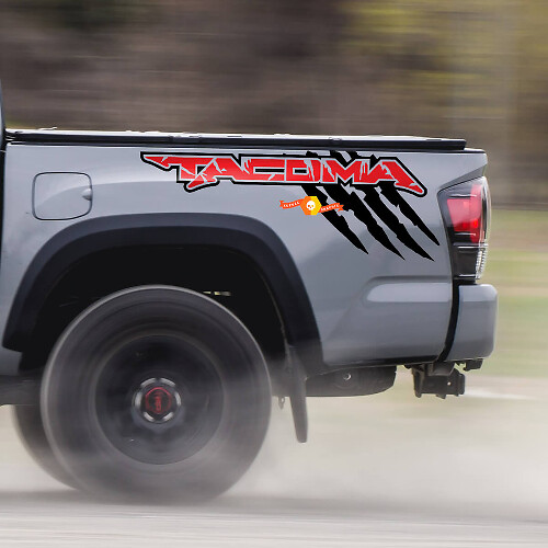 Tacoma Claw Rear Side Vinyl Decal Kit for Toyota Tacoma