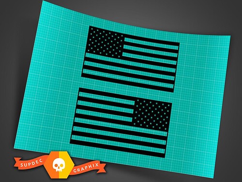 USA Flag Universal Vinyl Decal Sticker for Jeep Wrangler