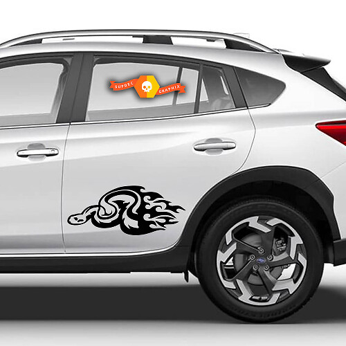 Vinyl Decals Graphic Stickers side car Toyota fiery serpent drawing new 2022
