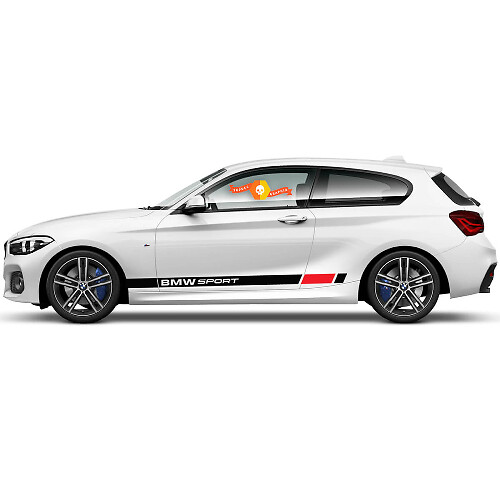 Pair Vinyl Decals Graphic Stickers side rocker panel bmw 1 series 2015 SPORT new
