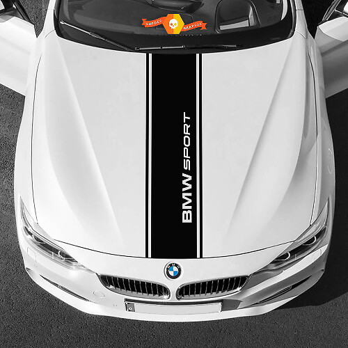 Vinyl Decals Graphic Stickers for BMW hood in the middle BMW Sport New
