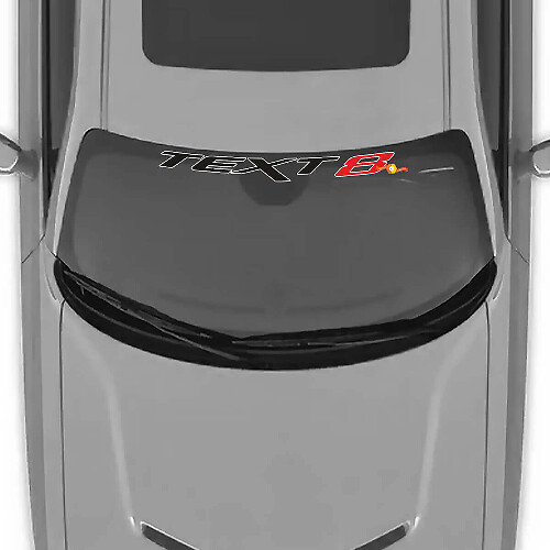 Custom Text SRT Style Windshield Vinyl Decal for Dodge Challenger 