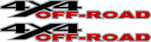 2 DODGE RAM 4x4 OFF ROAD TRUCK Vinyl Decals Stickers