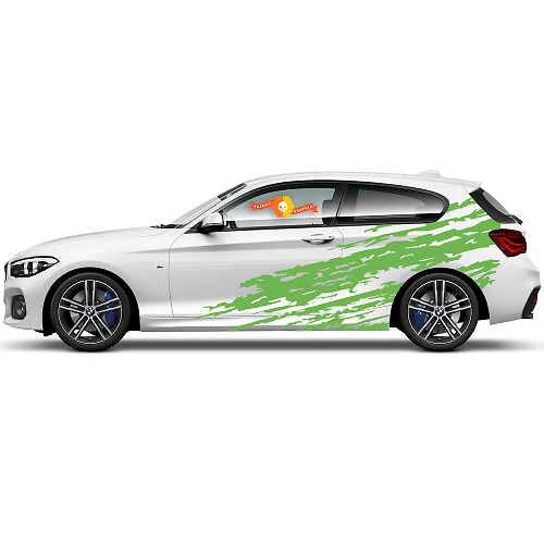 2 x Vinyl Decals Graphic Stickers side bmw 1 series 2015 eco new
