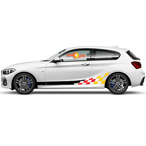 2x Vinyl Decals Graphic Stickers for BMW 1 Series 2015 side rocker panel track Germany
