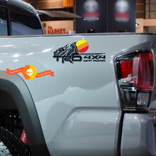 TRD Topographic Logo Vintage Side Vinyl Stickers Decal 2 For Toyota Tacoma 2