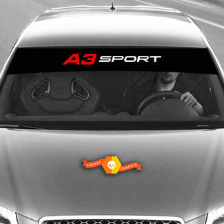 Vinyl Decals Graphic Stickers windshield A3 Sport Audi sunstrip Racing 2022
