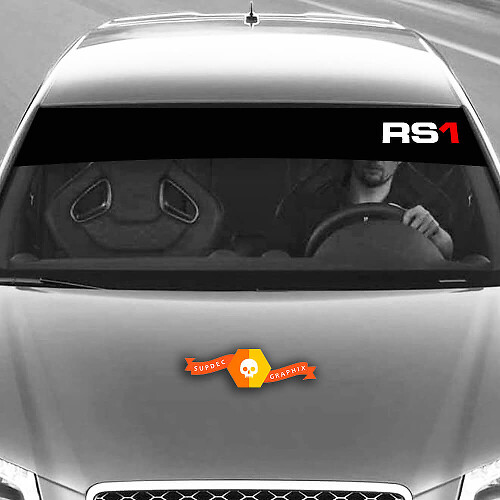 Vinyl Decals Graphic Stickers windscreen RS1 Audi sunstrip Racing 2022
