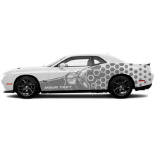 Scat Pack Honeycomb Side Vinyl Decal Sticker for Dodge Challenger_2