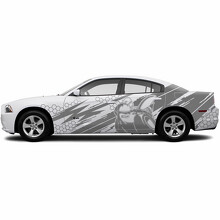 Honeycomb Style Super Bee Side Vinyl Decal Sticker for Dodge Challenger_2