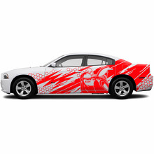 Honeycomb Style Super Bee Side Vinyl Decal Sticker for Dodge Challenger_3