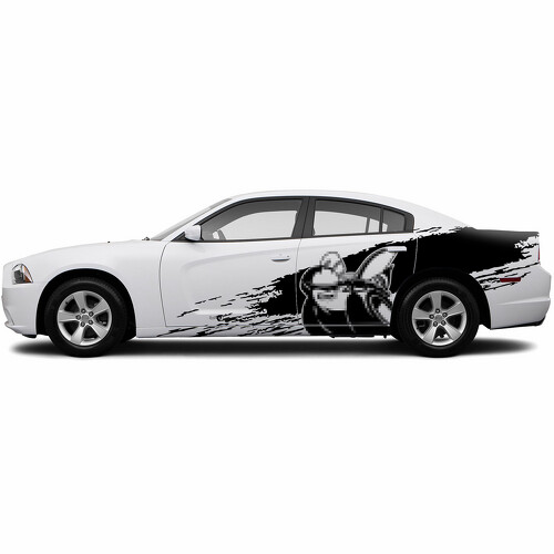 Super Bee Mud Splash Style Side Vinyl Decal Sticker for Dodge Challenger