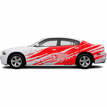 Super Bee Destroyed Style Side Vinyl Decal Sticker for Dodge Charger_3