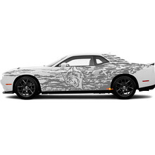 Wildcat Custom Splash Side Vinyl Decal Sticker for Dodge Charger_2