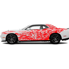 Wildcat Custom Splash Side Vinyl Decal Sticker for Dodge Charger_3